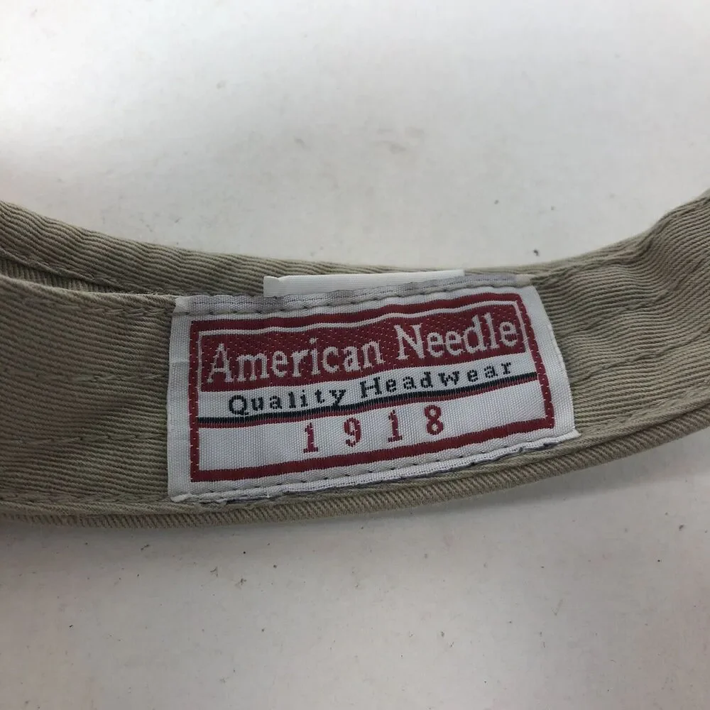 Hooters Visor Hat Strapback American Needle Adjust Tan Chicago Restaurant Owl C3